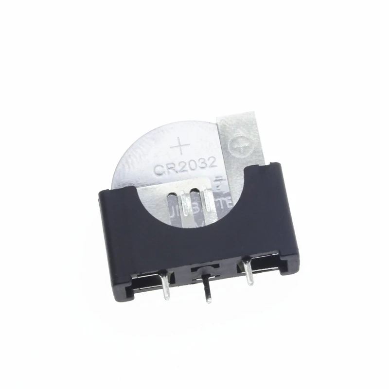 

Plastic BS-5-2 CR2032 3V Button Coin Battery Socket Holder Case 2032 Batteries Storage Box Lithium Coin Battery Cell 3pins