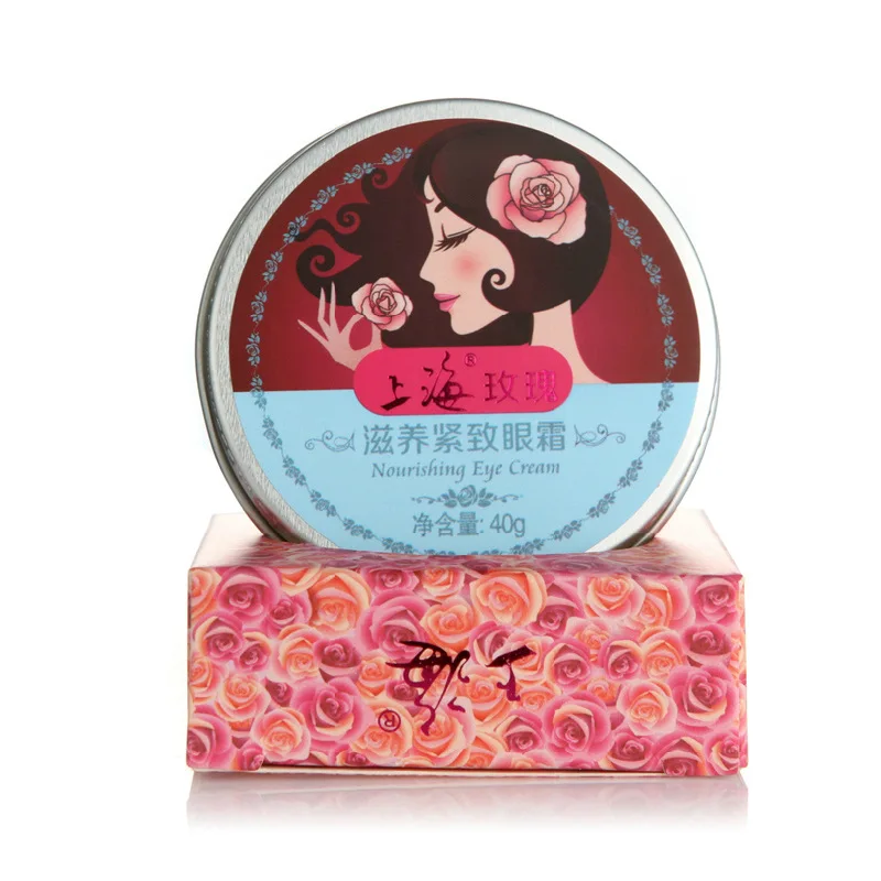 Eye Cream Anti Wrinkle Eye Cream Chinese SHANGHAI Rose Firming Eye Primer Cream Nourishing Tightening Eye Care Anti Cerne Anti Dark Circles Ageless Patches