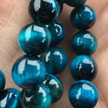 FLTMRH натуральный камень голубой циркон тигровый глаз круглые бусины 4 6 8 10 12 мм DIY браслет ожерелье для изготовления ювелирных изделий - Цвет: Белый