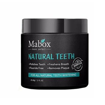 

MABOX 60G Tooth Whitening Powder Activated Coconut Charcoal Natural Teeth Whitening Charcoal Powder Tartar Stain Removal