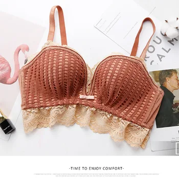 

Women Underwear Set Sexy Lace Push Up Non-adjusted Straps Bra Set Women Seamless Wireless Breathable Underwear Lingerie Set