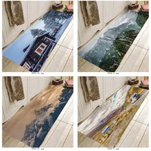 Творческий 3D печать пейзаж коврики для прихожей и коврики для Спальня Гостиная коврик для кухни, ванной, Противоскользящие коврики