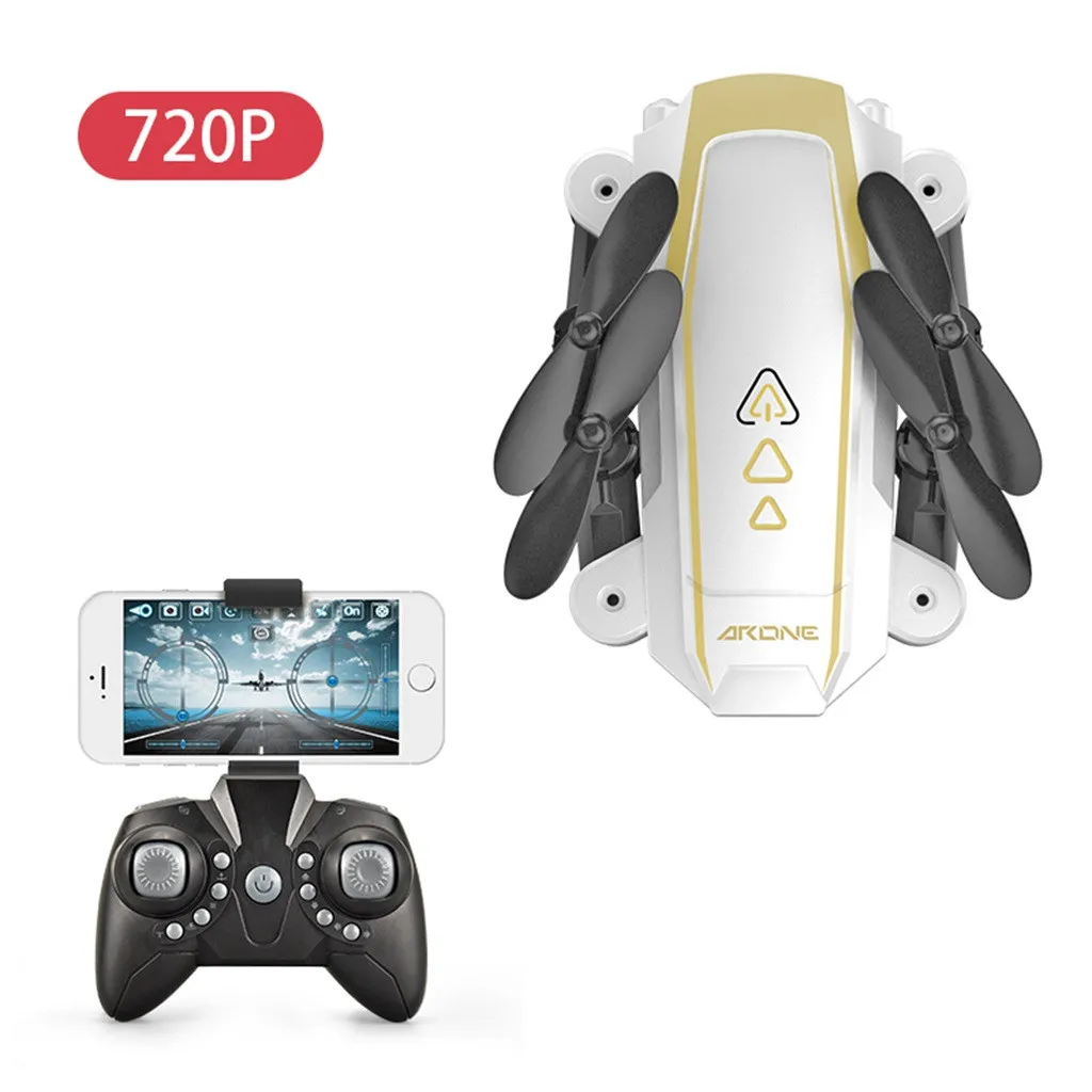 Мини 2,4g Wifi Fpv 720phd камера Складная Длинная жизнь простое управление Rc Дрон Квадрокоптер управление фотографией самолет детская игрушка