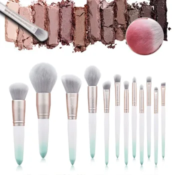 

12pcs Makeup Brushes Set Loose Powder Foundation Brush Eyeshadow Blush Brush Set Long Lasting Pretty Comy