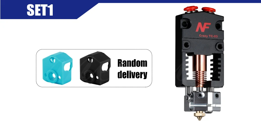 2020 Mellow NF-Crazy Bowden Hotend Tc-3A Cyclops and Chimera 2 In 1 Out Extruder 4 2020 Mellow NF-Crazy Bowden Hotend Tc-3A Cyclops and Chimera 2 In 1 Out Extruder 3