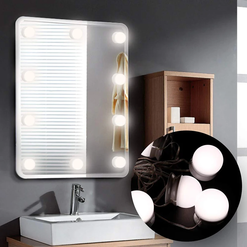  HOLLYWOOD style LED 5v makeup mirror light three-color adjustable light bulb is suitable for dressi