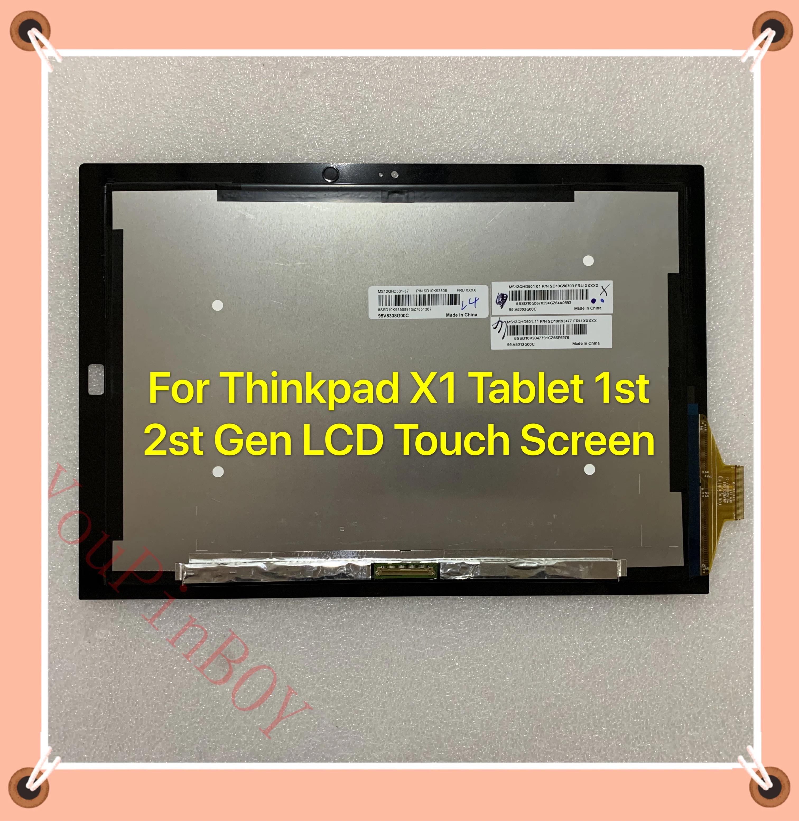 Yeniorijinal12MS12QHD501LenovoThinkpadX1TabletGen1Gen2LCD