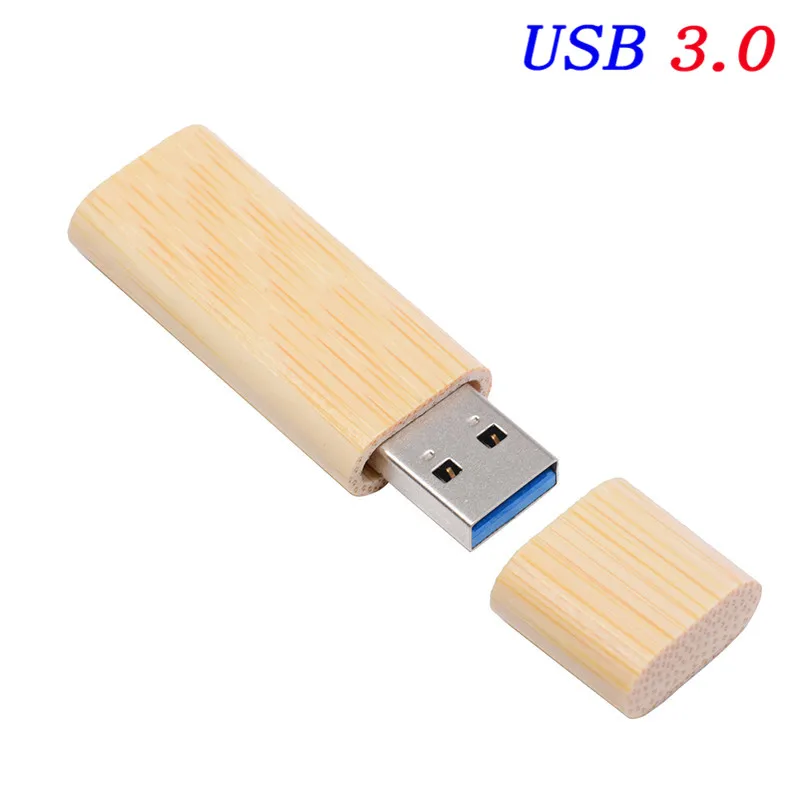 SHANDIAN CustomWooden bamboo USB флеш-накопитель, ручка-накопитель, 4 ГБ, 16 ГБ, 32 ГБ, 64 ГБ, usbкреативный персональный свадебный логотип - Цвет: Bamboo