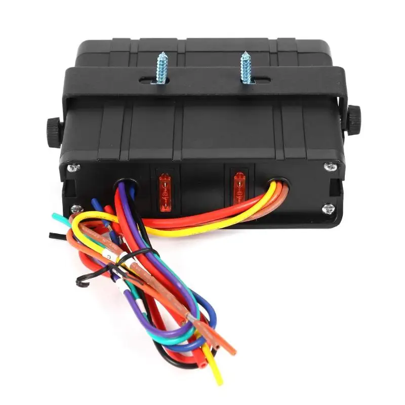 30A Rocker Switch Box Аварийная Строб-лампа 6 банд контроллер панель автомобиля судовое оборудование с водонепроницаемым резиновым кольцом