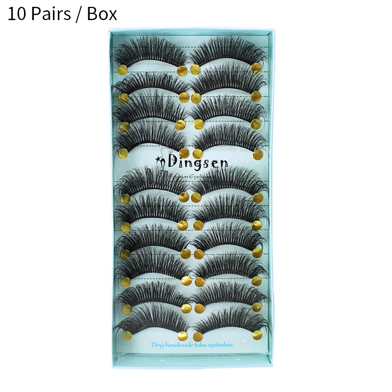 SEXYGO 1/5/10 pairs mink lashes natural 3d mink eyelashes mink false eyelashes full strip lashes wispy cilios g800 cils - Цвет: 3D-68