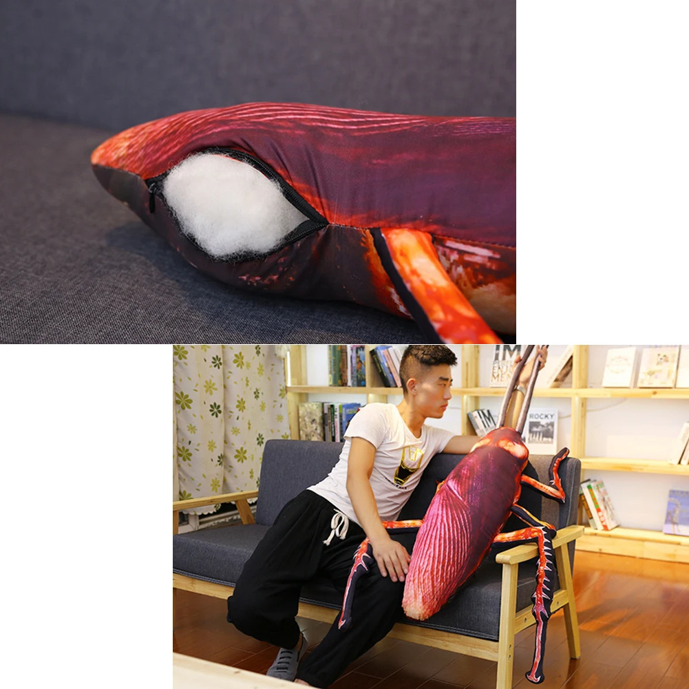 Riesen 3d Kakerlake Weiche Плюш Вид Spielzeugpillow Kissen Weihnachtsgeschenk реальная жизнь плюшевый