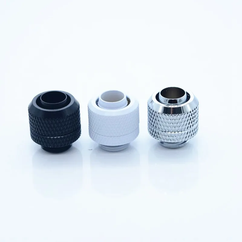 

Computer water-cooled connector black white silver HRGKZ-B38 three points (3/8") thin tube hose quick-twist quick connect