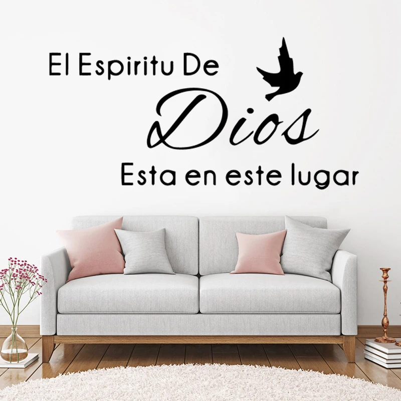 

Vinyl wall Stickers for Spanish Quotes Phrase Wall Decals Wallpaper Decal For Office Room Home Decoration Poster Mural RU120
