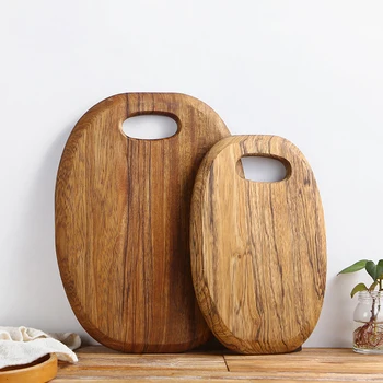 

Whole Wood Home Kitchen Cutting Board Solid Wood Fruit Chopping Board Bread Steak Cutting Trays