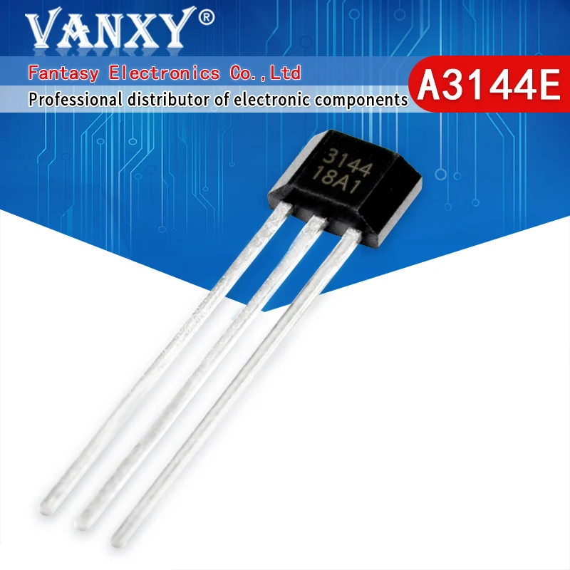 10pcs A3144e To92 A3144 To-92 3144 3144e Hall Effect Sensor New And ...