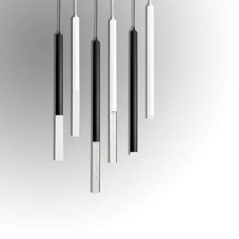 

led pendant lamp 1inch Acryli Cylinder dimmable for Kitchen Island Dining Room Shop Bar Counter Decoration Hanging Light