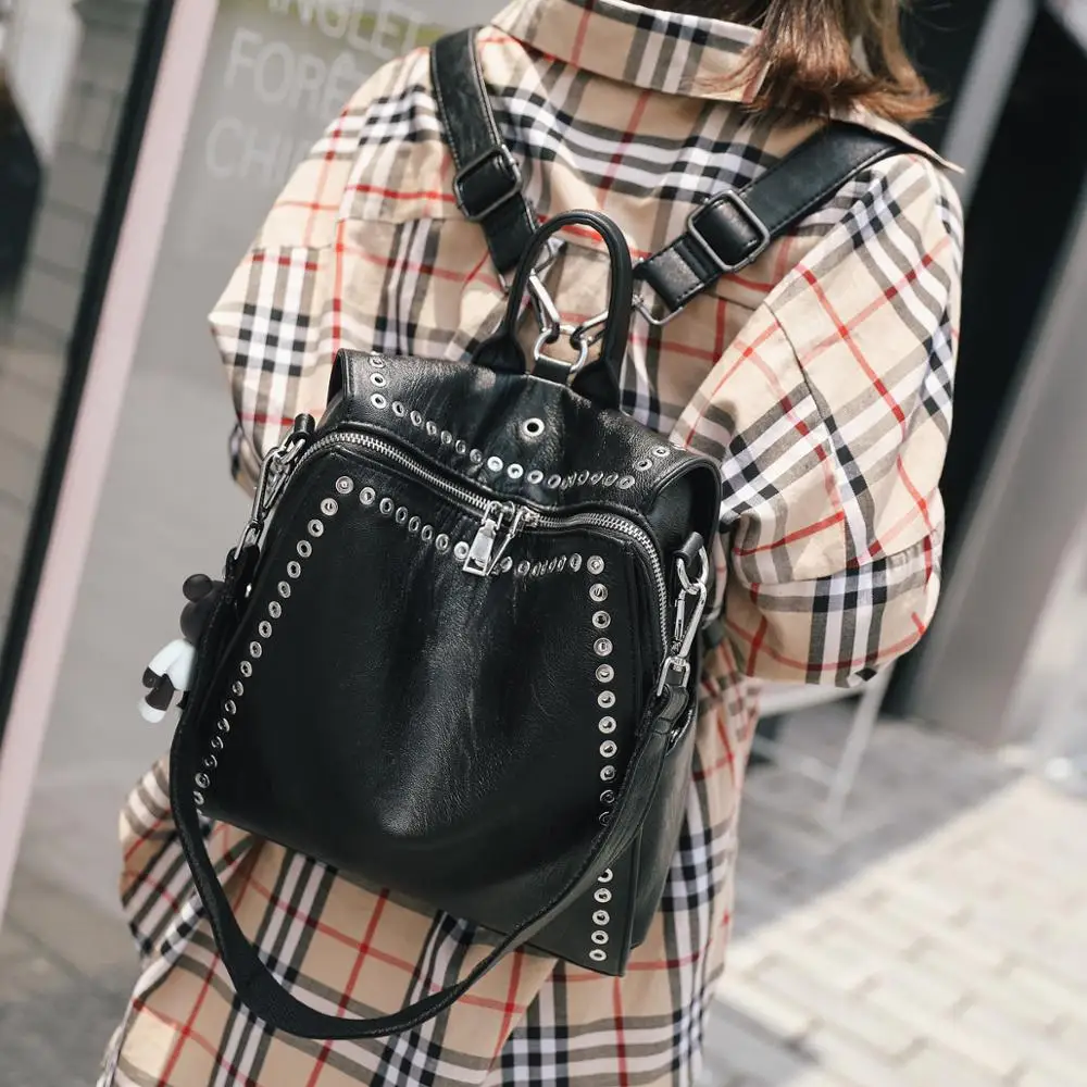 Petit sac à dos femme en cuir tendance