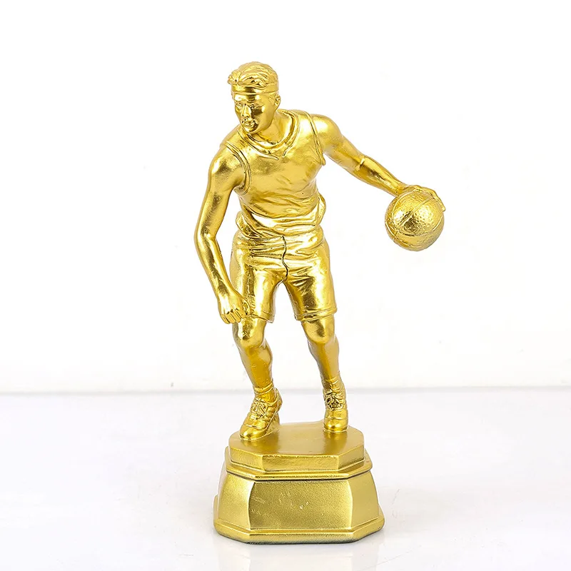 

Resin Metal Trophy Manufacturers Direct Selling Crafts Ornament Basketball MVP Athletes Souvenirs NBA Trophy Customizable