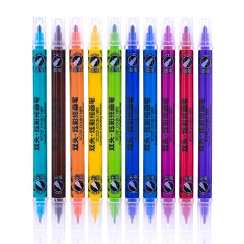 

10 color copic sketch markers stationery set Dual Markers Brush Pen watercolor pencils water soluble oil pastels