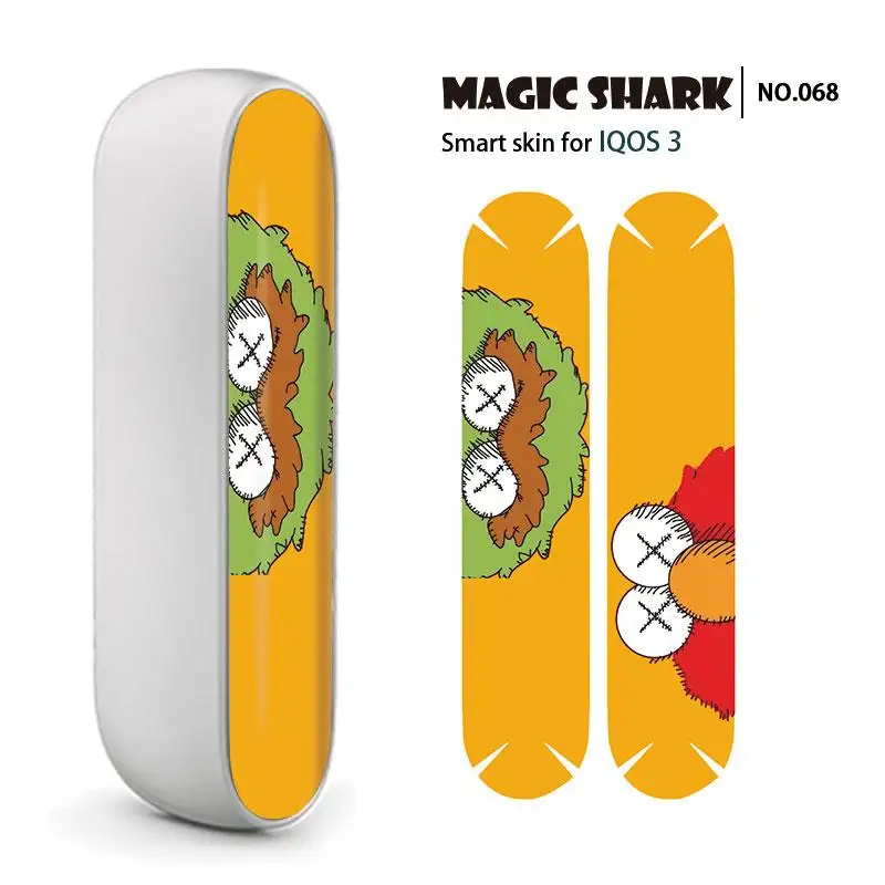 Чехол Magic Shark One Punch Man Elmo с леопардовым принтом ПВХ стерео Наклейка для IQOS 3 0 |