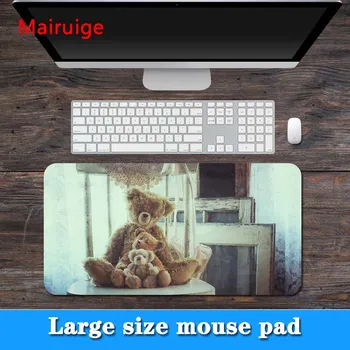 

Mairuige Big Promotions Large Size Multi Cute Plush Brown Bear Pattern Locked Edge PC Computer Laptop Mouse Pad