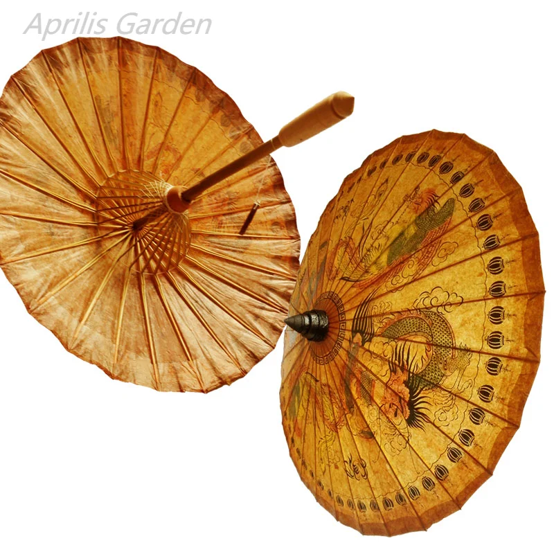 Handmade Ethnic Oil Paper Parasol Umbrella Antique Chinese Style for Decor Photography Props Dance Qipao Hanfu Thailand mini umbrella folding umbrella wind resistant umbrella paper umbrella