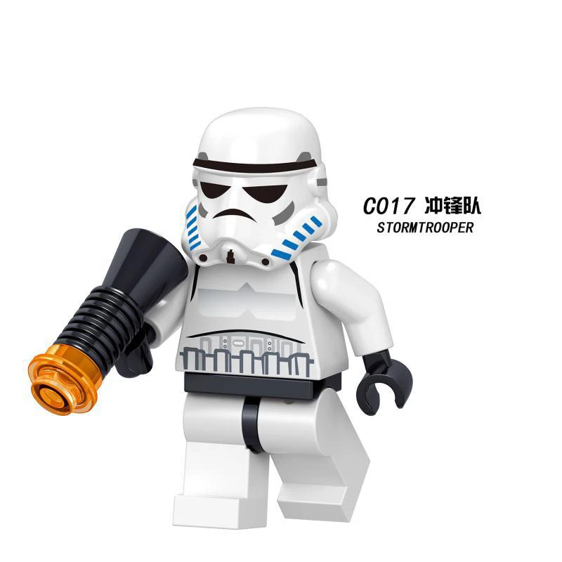 Starwars Luke Leia Han Solo Darth Vader Obiwan Yoda Ray Finn C3po jedi Building Blocks Toy for Children Star Wars Figures Bricks