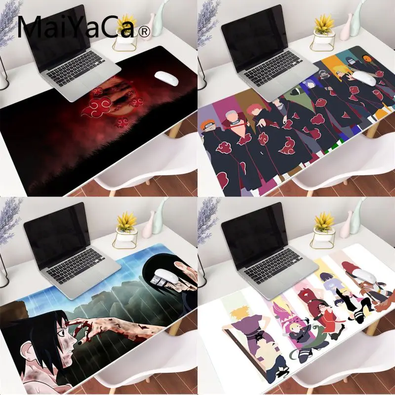 

MaiYaCa Akatsuki Naruto Unique Desktop Pad Game Mousepad Gaming Mouse Pad gamer Large Deak Mat 800x300mm for overwatch/cs go