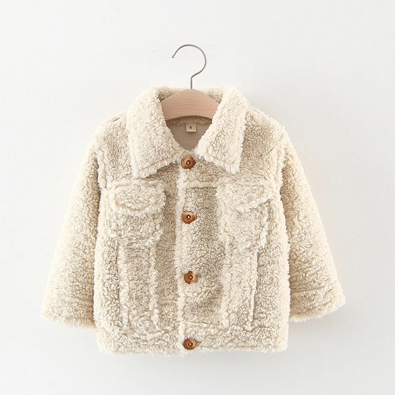 

Baby Clothing Wholesale Winter Letters Printed Plus Velvet Jacket 2019 Children's Coat