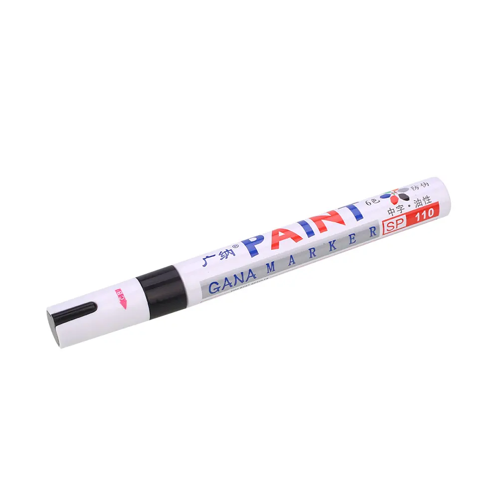 Ручка для ремонта автомобильных шин, ремонт царапин, ручка для удаления краски, маркер, Перманентный водонепроницаемый протектор, металлический универсальный резиновый - Цвет: Black