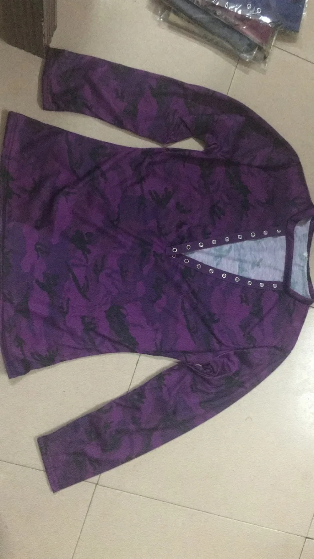 5XL, большие размеры, Футболка женская, укороченная, камуфляжная, с глубоким вырезом, с длинным рукавом, сексуальная, повседневная, уличная, женская футболка, Camiseta Mujer