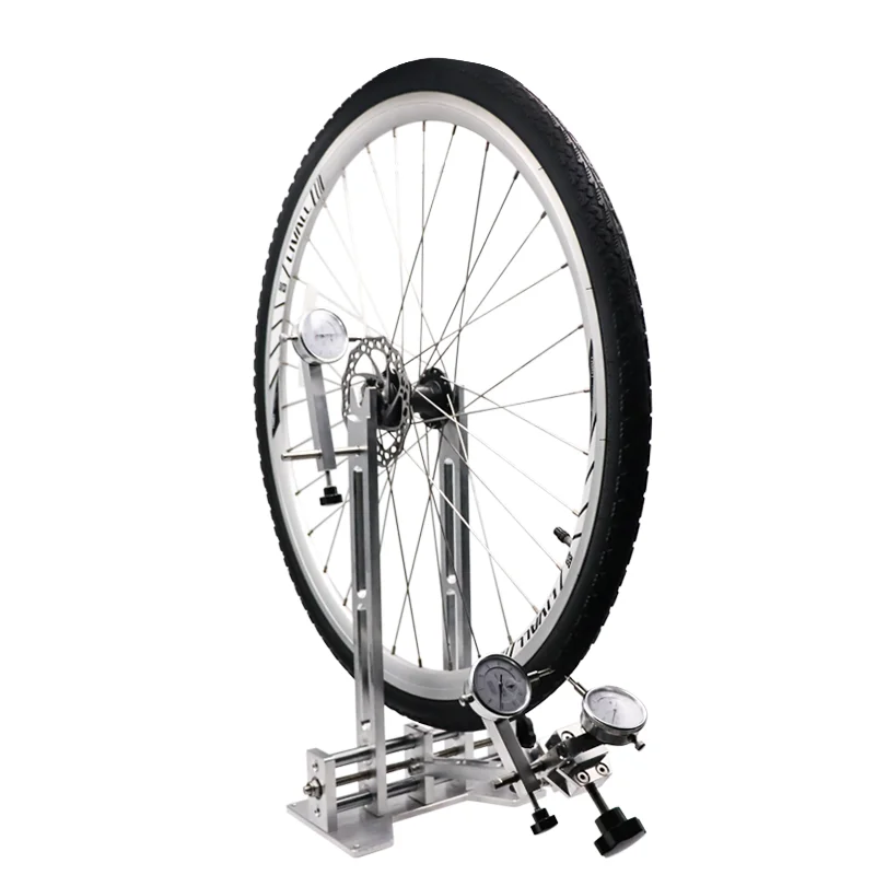 Bicycle Wheel Truing Stand Professional Tire Adjustment Holder With Dial Indicator Gauge Bike