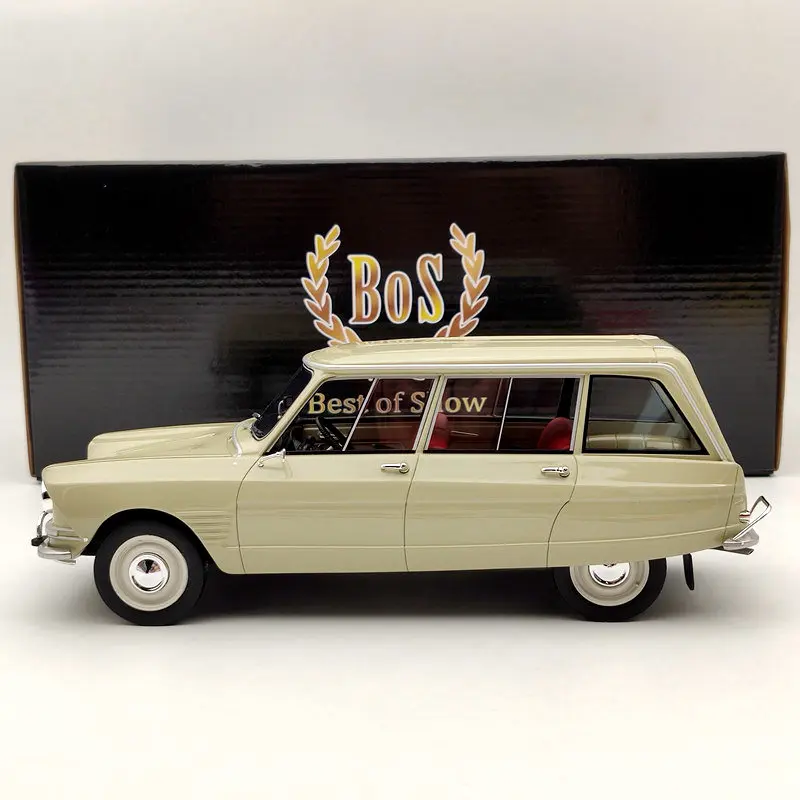 BOS 1:18 для Citroen Ami 6 Break 1967 бежевый BOS389 Ограниченная серия коллекционные модели из
