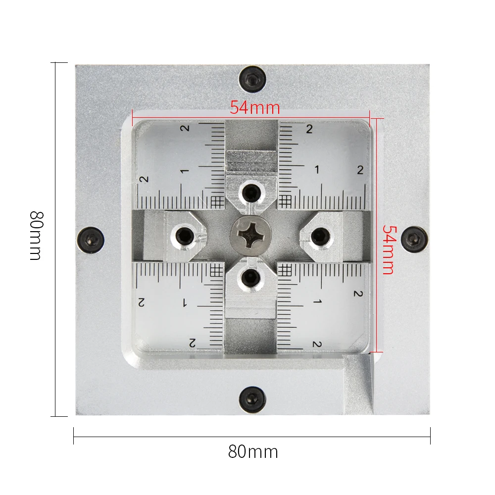 HT-80H adjustable silvery BGA Reballing Station Holder JIG 80x80 mm Reballing tool