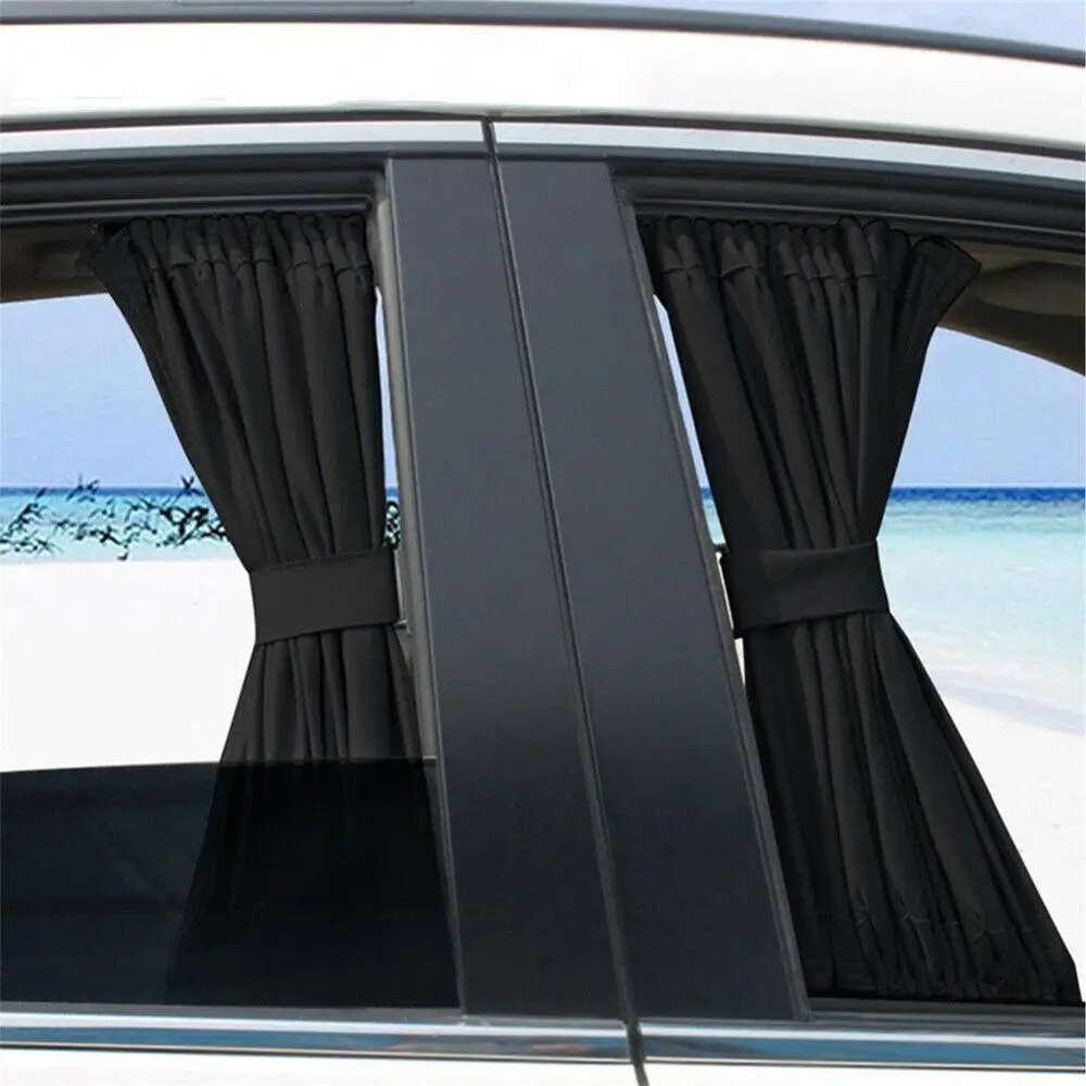 

2PCS 50cm Car Sun Shade Side Window Curtain Auto Foldable UV Protection Accessories