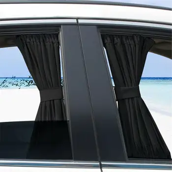 

2PCS 50cm Car Sun Shade Side Window Curtain Auto Foldable UV Protection Accessories