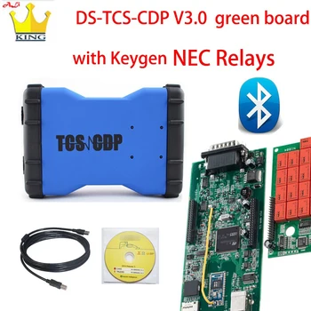 

Green board 9241 chip DS TCS Pro Plus OBD Scanner with software 2017.01 With Keygen bluetooth tcs for car &truck Diagnostic Tool