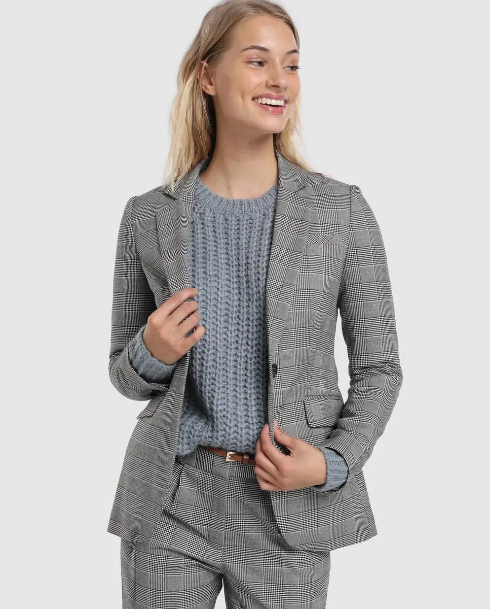 Chaqueta de mujer de cuadros gales|Chaquetas| - AliExpress