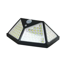 100 светодиодный светильник на солнечной энергии, уличный беспроводной датчик движения, настенный светильник для сада, уличный светильник на солнечной батарее, светильник для дорожки