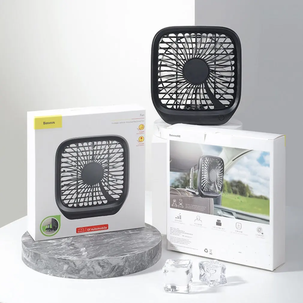 

Car Headrest Car Fan Car Multi-Function Rear Seat Rear Row Fan Truck Fan Foldable Storage Car Supplies