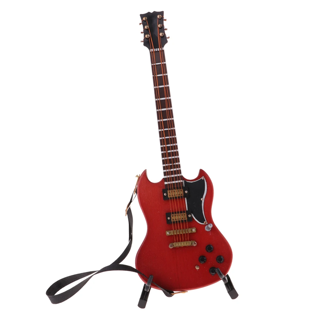 6. Modelo de guitarra para figura de acción, accesorios de para casa de muñecas, juguete #4|Muebles de juguete| - AliExpress