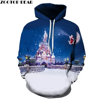 

ZOOTOP BEAR Brand Casual Fashion 3D Hoodies Christmas Sweatshirts Sport Hoodies For Men Falling Snow Asian Size S-6XL