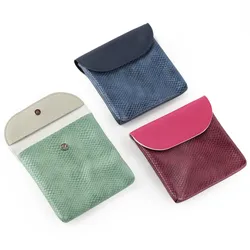 Wallet Money Storage Small Pu Coin Style Pure Color Personalized Snake Print Coin Purse Simple And Portable