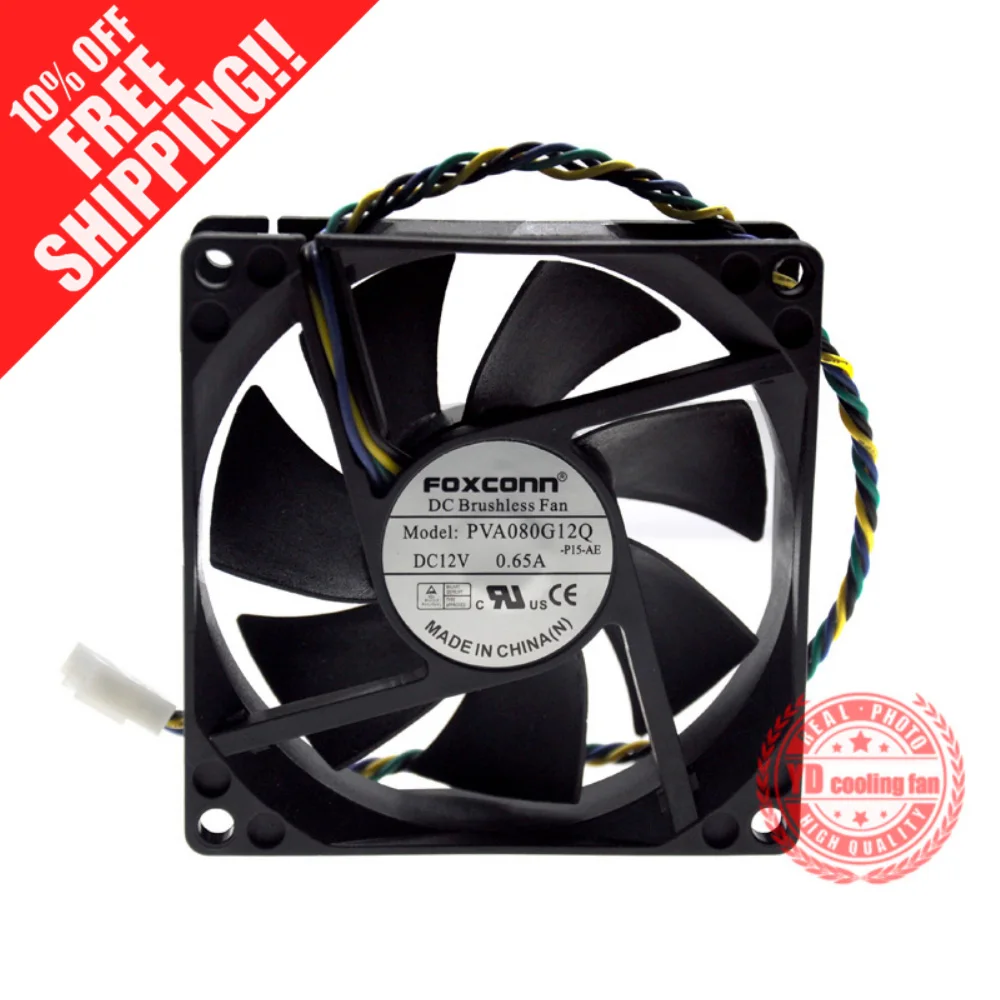 sarkom afbryde handicap New For Foxconn 644724-001 8025 8cm Chassis Cpu Fan 12v0.65a Pva080g12q -  Fans & Cooling - AliExpress