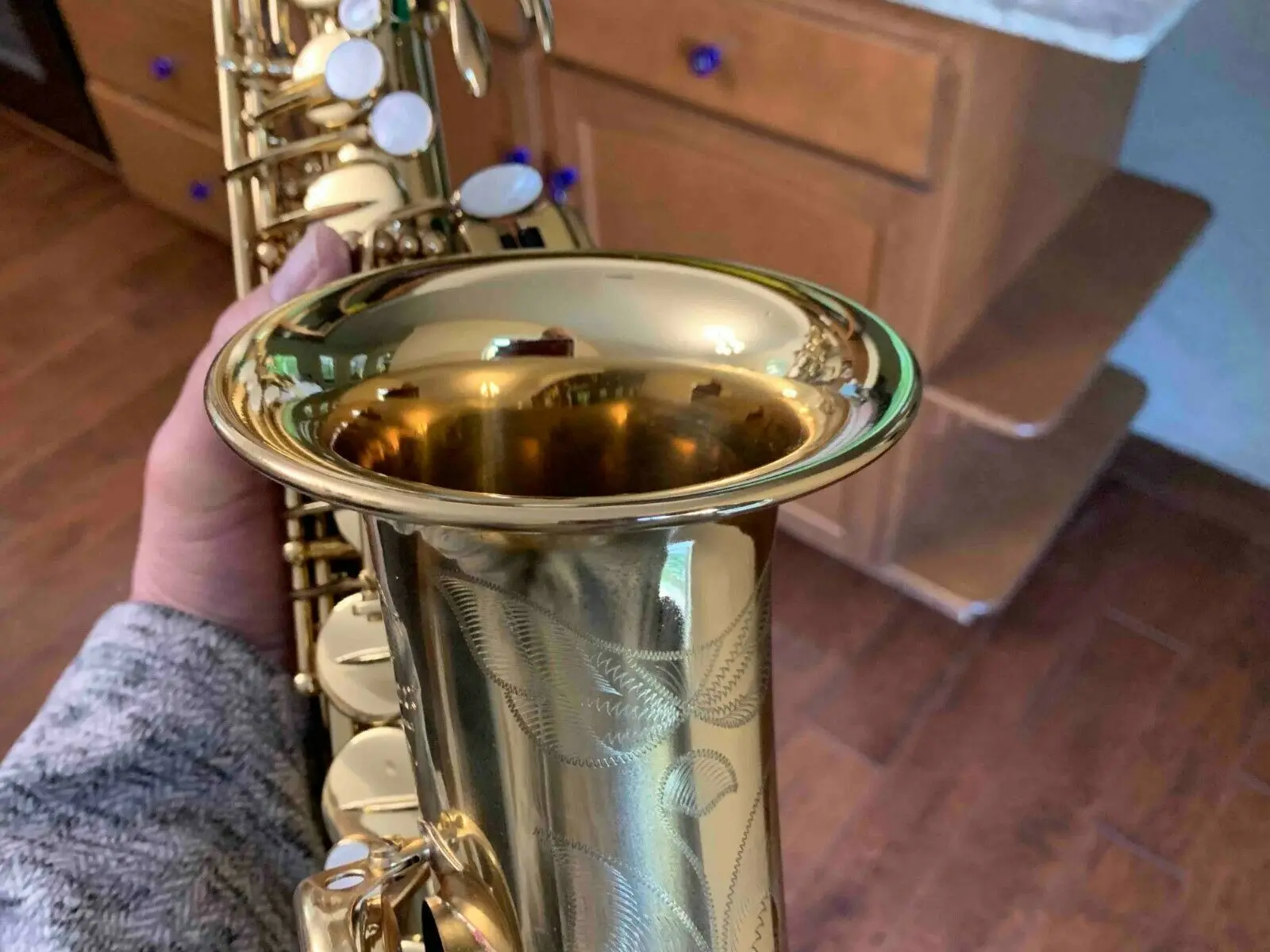 High Quality Mark Sax Alto Model Gold Lacquer E Flat Alto Saxophone Eb with Case Accessories