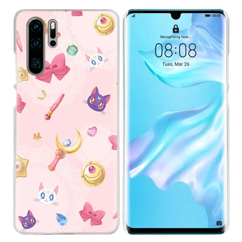 Сейлор Мун Аниме Чехол для девушек для huawei mate 30 20 10 P20 P30 Lite Pro P Smart Y9 Prime Honor 8A 8X 10i PC Чехлы для телефона - Цвет: 06