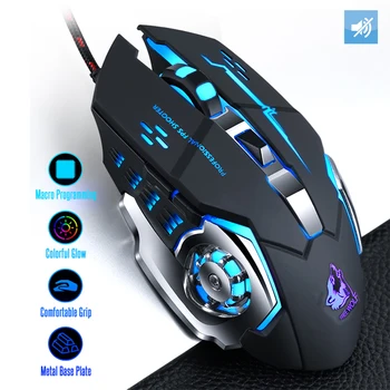 

Profession Wired Gaming Mouse 7 Buttons 4000 DPI LED Optical USB Computer Mouse Gamer Mice Game Mouse Silent Mouse For PC laptop