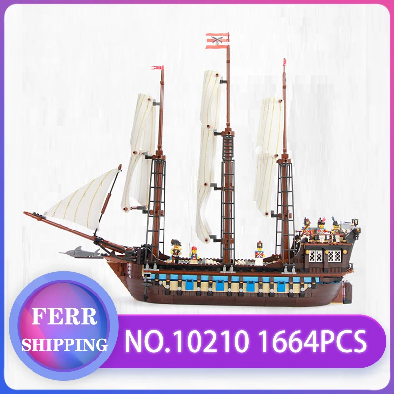 

22001 Imperial Flagship Building Blocks Set Pirates Sailing Ship DIY Model Bricks lEGOED Compatible with 10210 Kid Toy Christmas