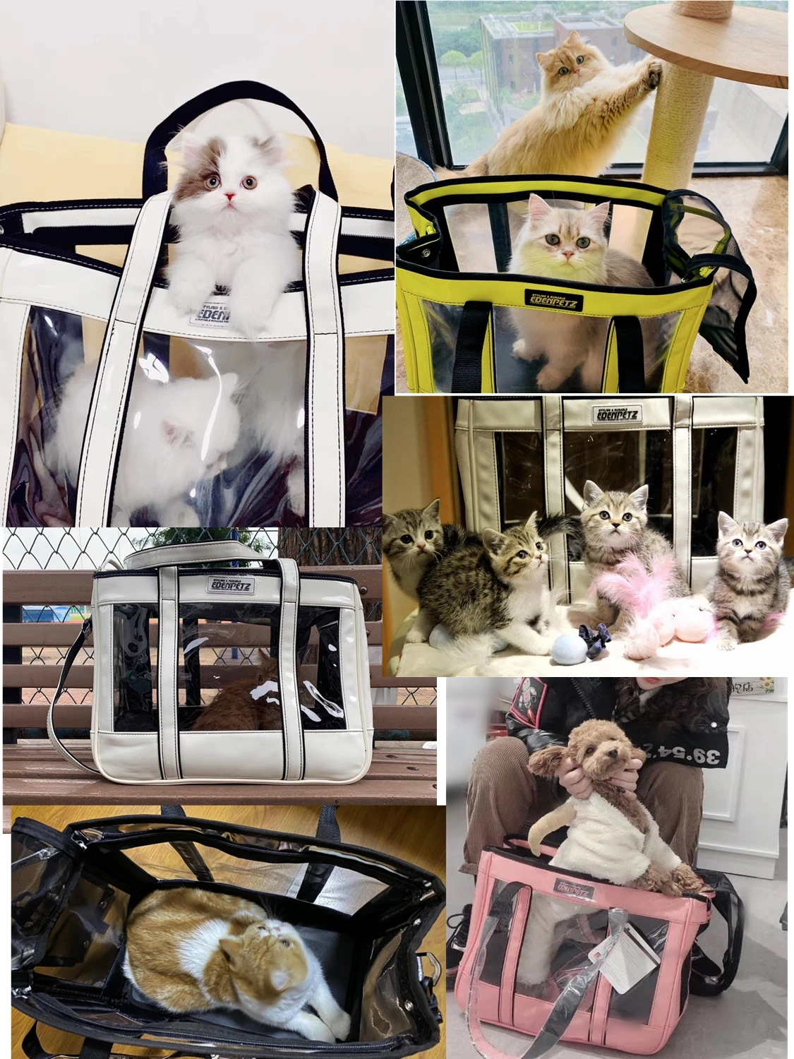 Title 17, Pet Carrier Dog Cat Puppy Kitty Carry Bag Outer...