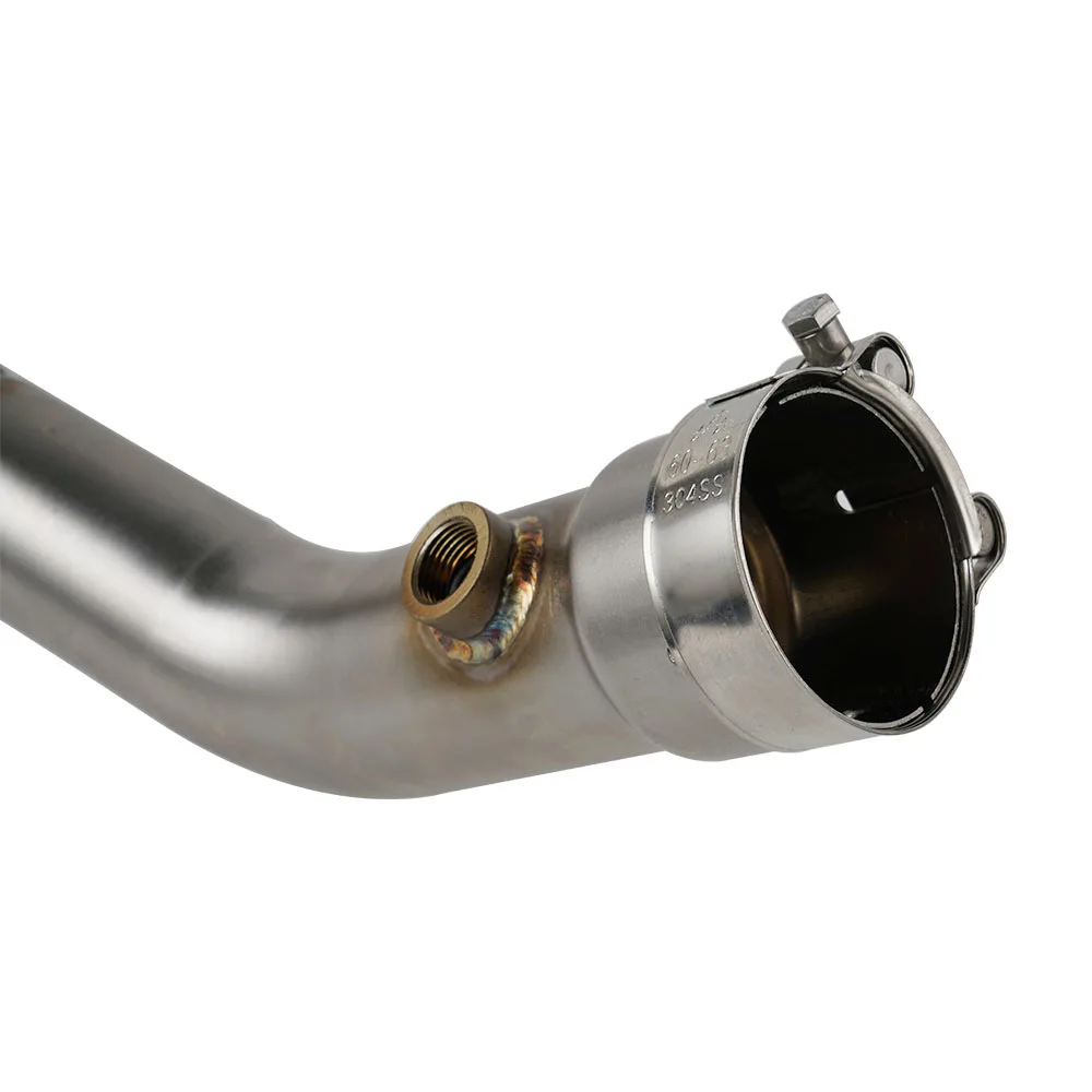 De-cat Mid Pipe Muffler Exhaust for Yamaha YZF-R1 YZFR1 YZF R1 2009-2014 2013 2012 2011 2010 Stainless Steel Decat Eliminator - - Racext 31